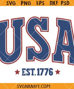 Retro USA est 1776 svg, 1776 Svg, 4th Of July Svg, Independence Day Svg    