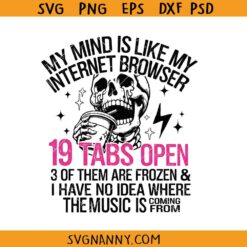 My Mind Is Like My Internet Browser Svg, My Mind is Like Png Svg, Sarcasm Svg, Adult Humor SVG