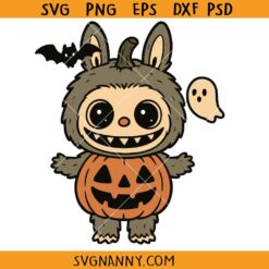 Spooky Labubu Halloween PNG, Halloween Chibi png, Spooky Labubu svg png, Creepy Labubu svg