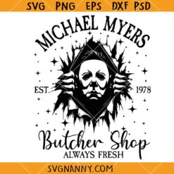 Michael Myers Butcher shop SVG, Halloween SVG Horror movie Svg, Halloween SVG