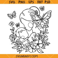 Abstract Mother and Child SVG, Mother and Child Wall Art SVG, Mom And Baby Svg, Mom Svg, Mother Svg