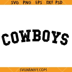 Cowboys College font SVG, Cowboys SVG, Dallas Cowboys SVG