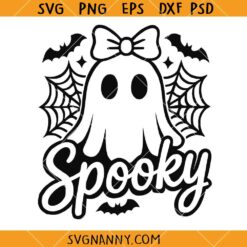 Spooky Halloween ghost SVG, Halloween Ghost SVG, Spooky Vibes svg