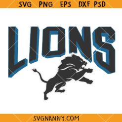 Detroit Football Lions Digital SVG, Detroit Football Logo Svg, Detroit Lions Svg, Lions Football Team Svg  