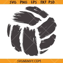 Distressed Volleyball SVG, Volleyball Paint SVG, Grunge Volleyball SVG