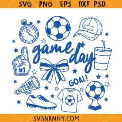Soccer doodles SVG, Soccer Lover Shirt SVG, Soccer SVG, Soccer Starbucks Cup SVG