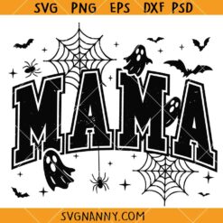 Spooky Mama Halloween SVG, Spooky Mama Svg, Spooky Mom Svg, Halloween Mom Svg