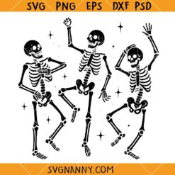 Vintage dancing skeletons SVG, Skeleton funny dance SVG, Halloween svg file
