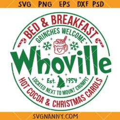 Christmas Bed and Breakfast Svg, Christmas Bed and Breakfast Svg, Funny Christmas Svg, Christmas Sign Svg, Christmas Decor SVG