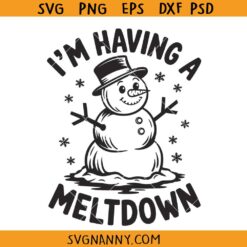 I am having a meltdown Christmas SVG, Kids Christmas Svg Png, Winter Shirt design