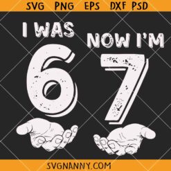 I was 6 Now I'm 7 meme SVG, Funny Birthday Quote SVG, Kids Birthday Saying SVG