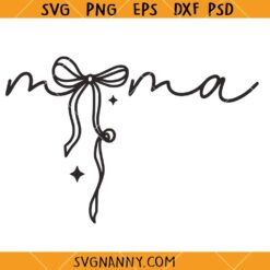 Mama Coquette Bow SVG, Mother's Day SVG, Mom Shirt SVG, Mama SVG