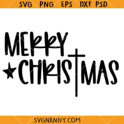 Merry Christmas Cross SVG, Christmas Faith Cross Svg, Christmas Sign svg, Merry Christmas Svg, Christmas Decor Svg