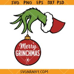 Merry Grinchmas Hand SVG, Merry Grinchmas Svg, Grinch Shirt svg, Funny Christmas Svg, Grinch svg, Christmas Shirt svg