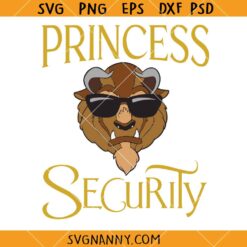 Princess Security Beauty and The Beast Svg, Disney Beauty And The Beast SVG, Funny Fairy Tale Svg, Beauty and The Beast Svg