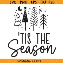 Tis the season Christmas SVG, Christmas Doodles Svg, Christmas Sign Svg, Holidays SVG, Christmas SVG