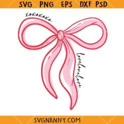 Valentine Coquette Bow SVG, Coquette Bow Valentine Heart SVG, Valentine Bow SVG, Valentines day SVG