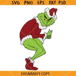 Grinch standing SVG, Green Guy SVG, Grinch Christmas SVG, Grinchmas SVG, Christmas Sign Svg
