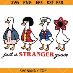 Stranger Goose SVG, Stranger Things Christmas Svg, Christmas Goose Svg, Upside Down Goose Svg