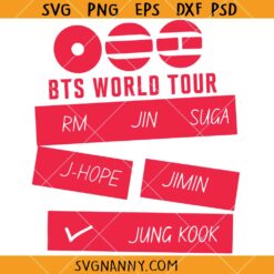 BTS 2026 World Tour SVG, BTS World Tour SVG, BTS Arirang Tour SVG, Concert Music SVG