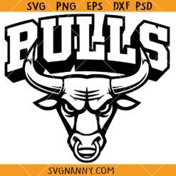 Bulls Mascot SVG, Chicago Bulls Shirt svg, Bulls Football svg, Bulls football cheer mom svg    
