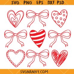 Coquette Bow Valentine SVG, Valentine’s Day Hearts svg, Coquette Valentine’s Day SVG, Valentine’s Day Sign SVG