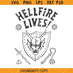 Stranger Things Hellfire Lives SVG, Hellfire Club Svg, Stranger Things Svg, Vecna Svg