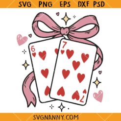 Valentine Coquette Bow Card SVG, Boy Valentine SVG, Coquette Bow Valentine SVG, Valentines day SVG