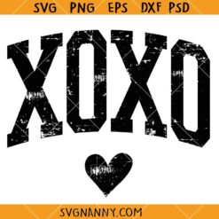 Xoxo Heart SVG, Grunge XOXO Valentine’s Day SVG, Funny Valentines SVG, Love SVG, Valentine’s Day SVG