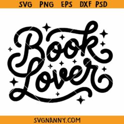 Book Lover SVG, Booktrovert SVG, Librarian SVG