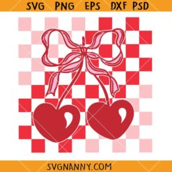 Coquette Cherry Valentine SVG, Cherry Valentine Svg, Cherry Shirts SVG, Valentine's Day Svg  