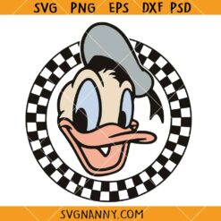 Daisy duck retro checkered SVG, Family Vacation Shirt SVG, Daisy Duck SVG, Disneyland Vacation SVG, DisneyWorld Svg