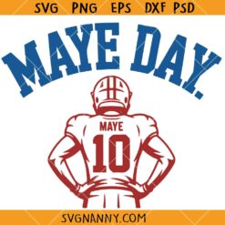 Drake Maye New England Football SVG, Maye 10 Jersey Svg, Drake Maye SVG, New England Patriots Fan SVG