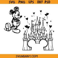 Magical Castle SVG, Disney Castle SVG, Mickey Mouse Castle SVG