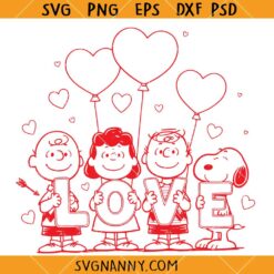Peanuts snoopy dog valentine svg, Snoopy Valentine SVG, Dog With Heart Svg, Love Svg, Valentine's Day Svg