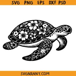 Sea Turtle SVG, Sea Creature SVG, Turtle SVG, Sea Life SVG, Sea Turtle Vector SVG