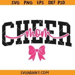 Cheermom Bow svg, Cheer Mom Coquette Bow SVG, Sports Mom SVG
