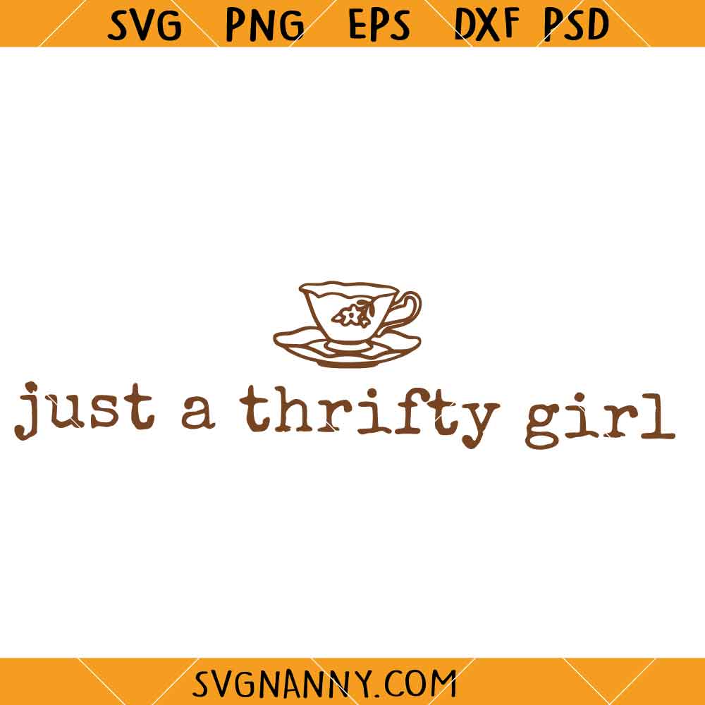 Just A Thrifty Girl SVG, Silly Goose Svg, Funny Goose Quote SVG