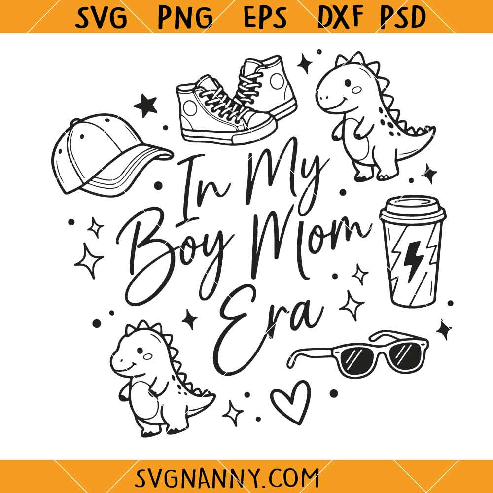 In my boy mom era SVG, Boy Mom Club SVG, Boy Mama Svg, New Mom Gift SVG