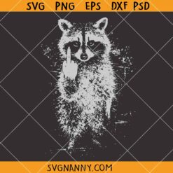 Middle finger Raccoon SVG, Rude Raccoon svg, Offensive Raccoon SVG