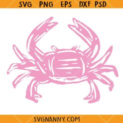 Pink crab SVG, Sea Food SVG, Sea Creature SVG