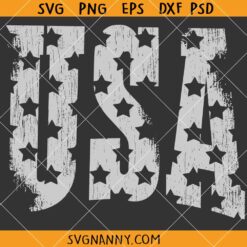 Retro Grunge USA SVG, Patriotic Stars SVG, USA SVG, 4th July Shirt SVG