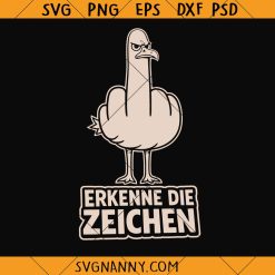 Seagull middle finger SVG, Rude Seagull SVG, Funny Middle Finger SVG