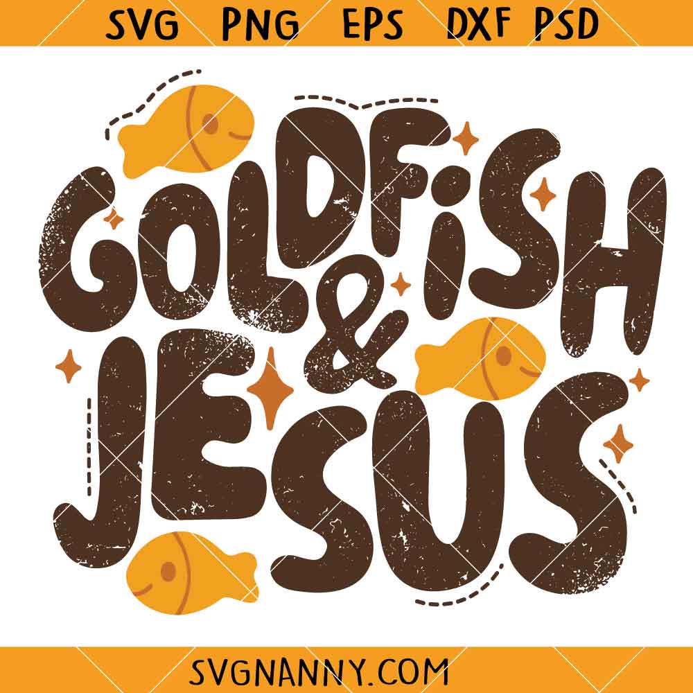 Retro Goldfish and Jesus SVG, Christian Boy SVG, Bible Verse SVG, Christian Shirt SVG