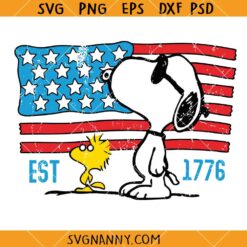 Retro Snoopy 4th of July Dog SVG, Snoopy Independence Day Svg, 4th Of July Svg, Snoopy Patriotic USA 250th Anniversary SVG