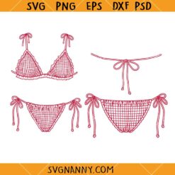 Trendy Bikini set SVG, Bikini Swimwear SVG, Lake Girl SVG, Summer SVG