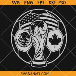 World Cup Host Nation 2026 SVG, Soccer Shirt Design SVG, Mexico Soccer Emblem SVG