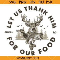 Deer Duck Fishing SVG., Deer Duck Fish Hunting Logo Svg, Hunting Fishing SVG