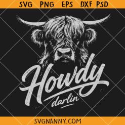 Howdy Darlin SVG, Cowgirl SVG, Country Music svg