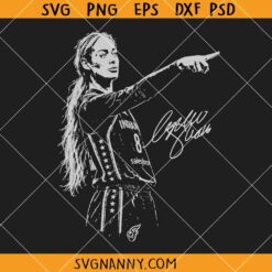 Sophie Cunningham SVG, Basketball SVG, Sophie Pointing Finger SVG, Sophie Cunningham Point Signature SVG